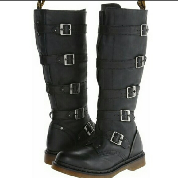 Dr. Marten Phina Buckle Boots (combat) RARE - Picture 1 of 13